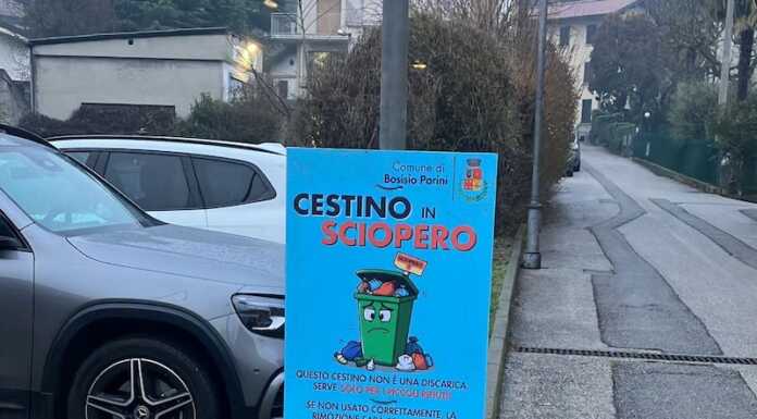 “Cestini in sciopero”: la nuova campagna ambientale a Bosisio sciopero cestini bosisio parini 2026