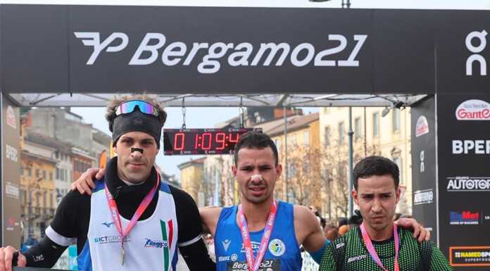 Bergamo Half Marathon: doppio bronzo lecchese con Ahmed El Mazoury e Francesca Colombo