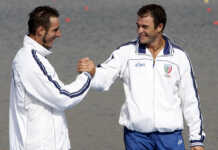 Olimpiadi. Rossi tedoforo in canoa sulla Darsena con lo storico compagno Bonomi