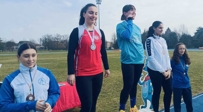 Lancio del martello indoor, Giorgia Sala argento nel campionato ragionale Cadette