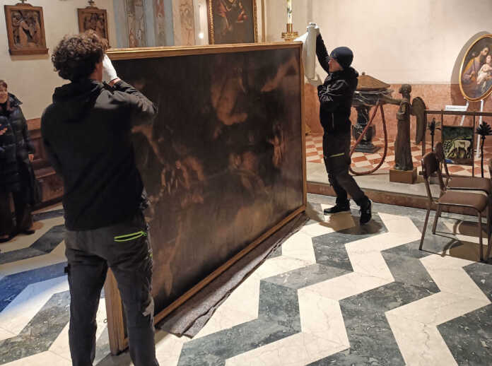 Maggianico tela pastori restauro (1)