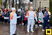 La fiamma olimpica passa da Merate. E in piazza si accende la festa