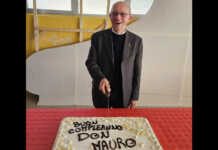 Merate, auguri don Mauro: in 150 per il pranzo di compleanno del prevosto