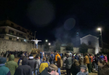 A Ballabio successo per il tradizionale falò di fine gennaio