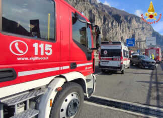 SS36. Incidente tra Abbadia e Lecco in direzione Sud